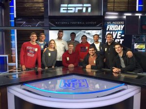 The UConn Sport Business Association executive board traveled to ESPN in Bristol, Conn. last fall.